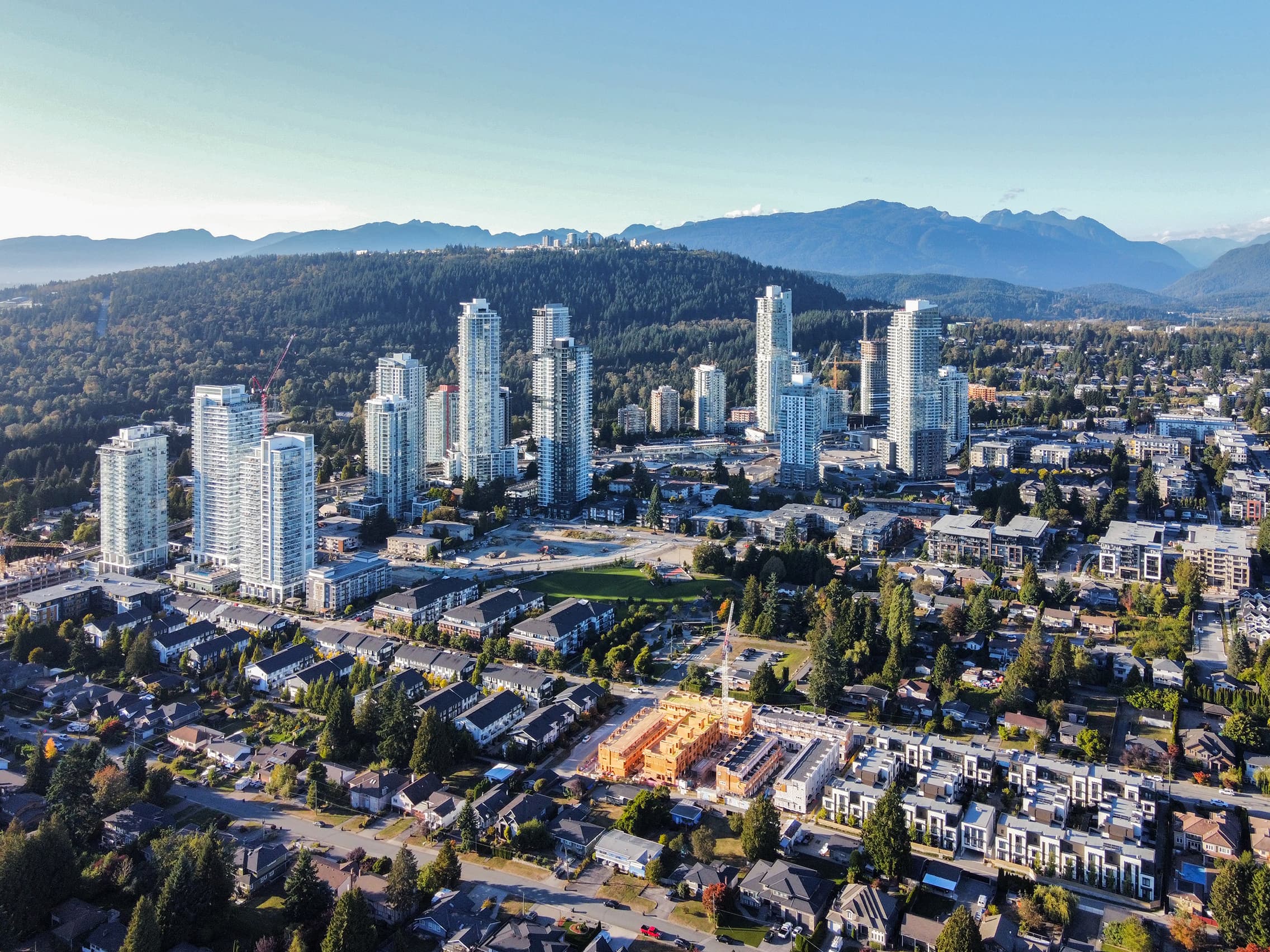 Residential neighbourhood in Burquitlam, Coquitlam, British Columbia