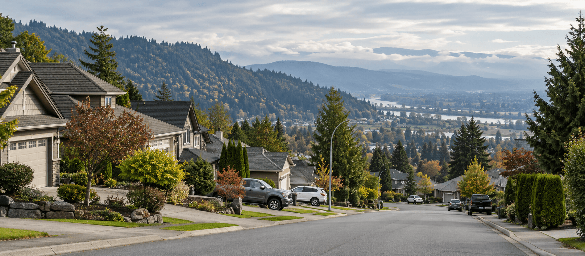 Residential neighbourhood in Mission, British Columbia