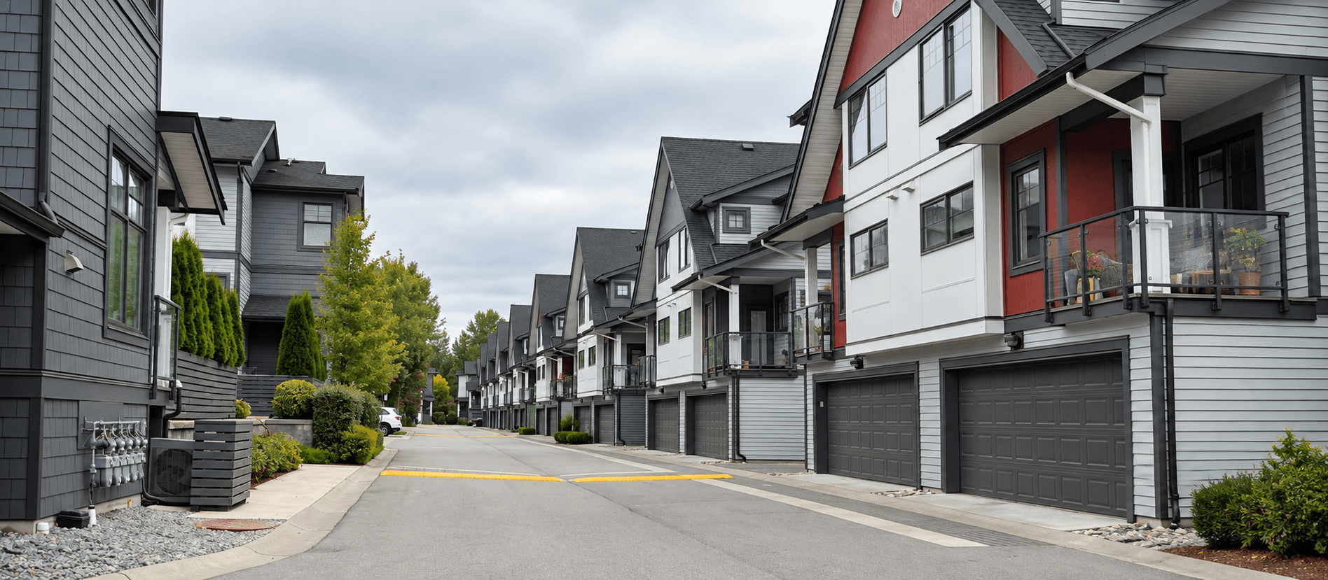 Townhomes in the Nature's Walk neighbourhood in Pitt Meadows, BC
